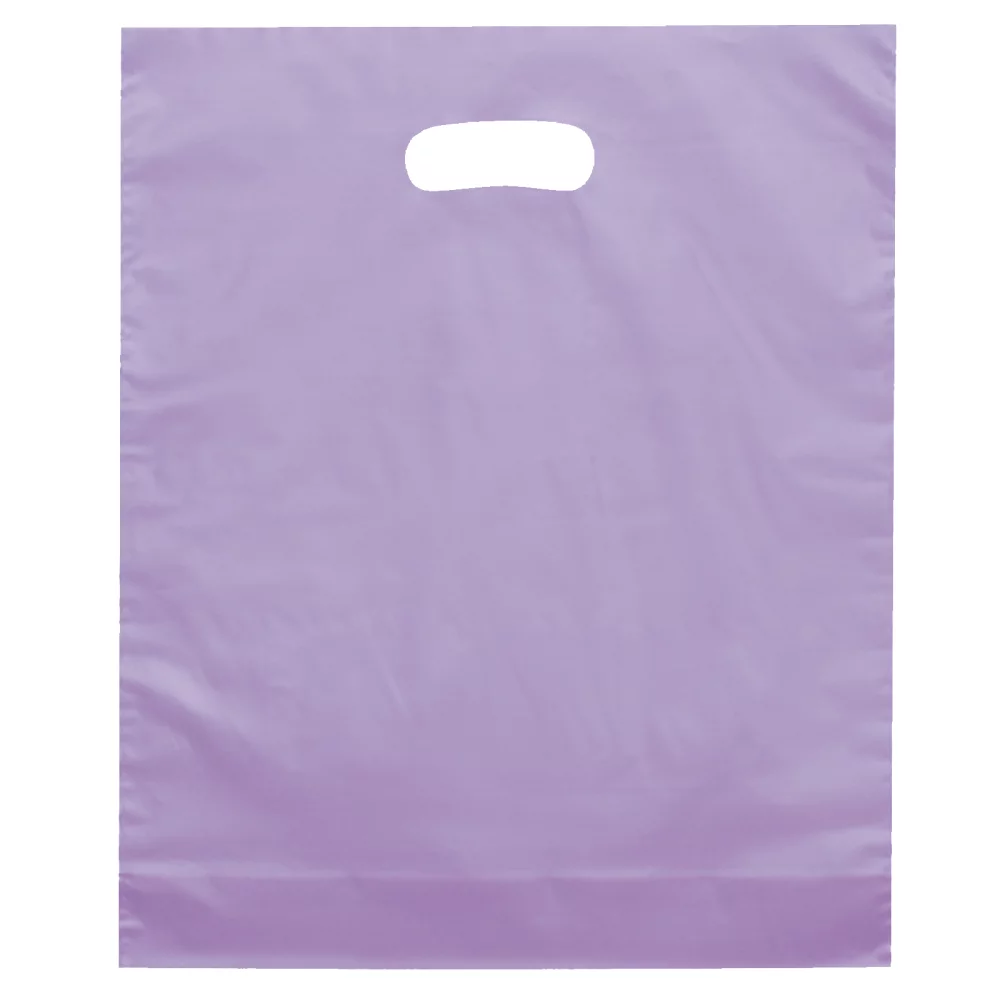 Orchid™ Frosted Brite Die Cut Handle Bag (Flexo Ink)