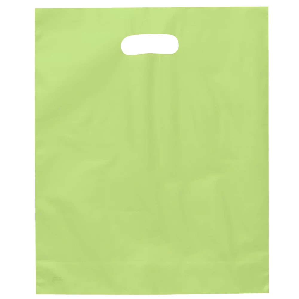 Orchid™ Frosted Brite Die Cut Handle Bag (Flexo Ink)