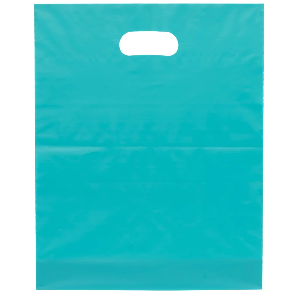 Orchid™ Frosted Brite Die Cut Handle Bag (Flexo Ink)