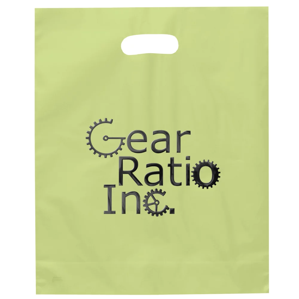 Orchid™ Frosted Brite Die Cut Handle Bag