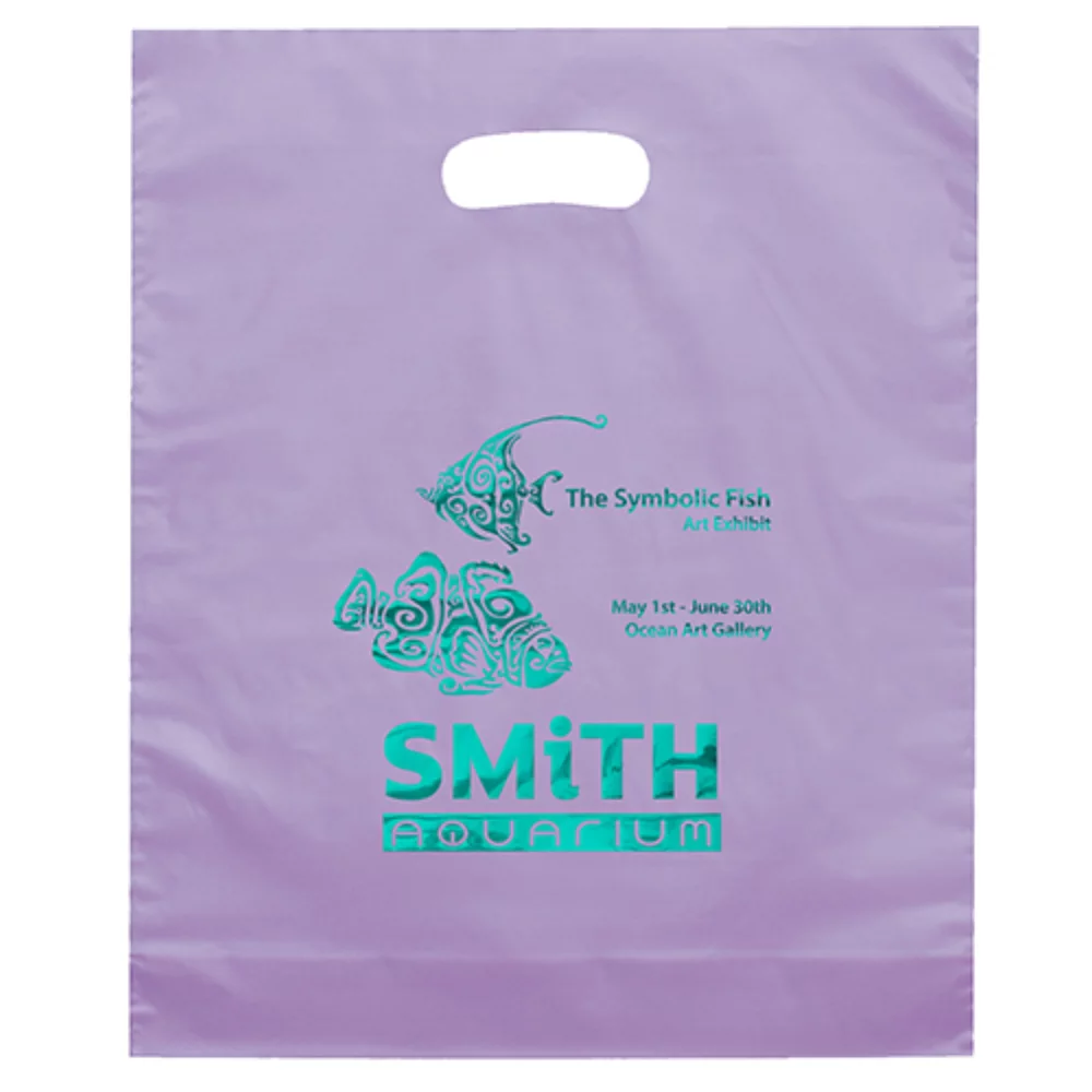 Orchid™ Frosted Brite Die Cut Handle Bag