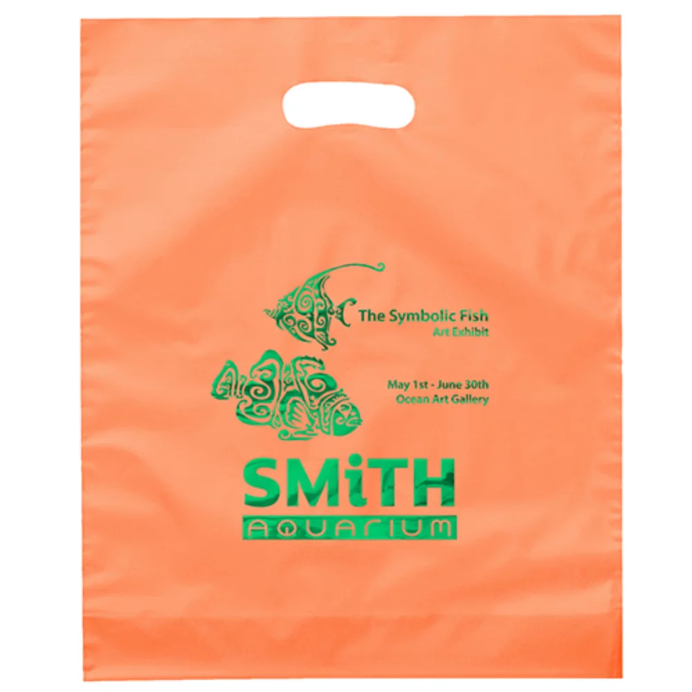 Orchid™ Frosted Brite Die Cut Handle Bag