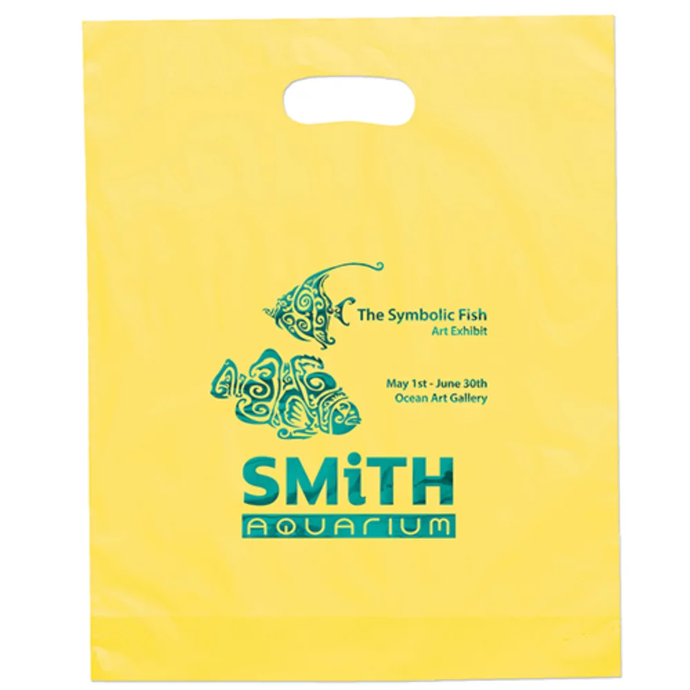 Orchid™ Frosted Brite Die Cut Handle Bag