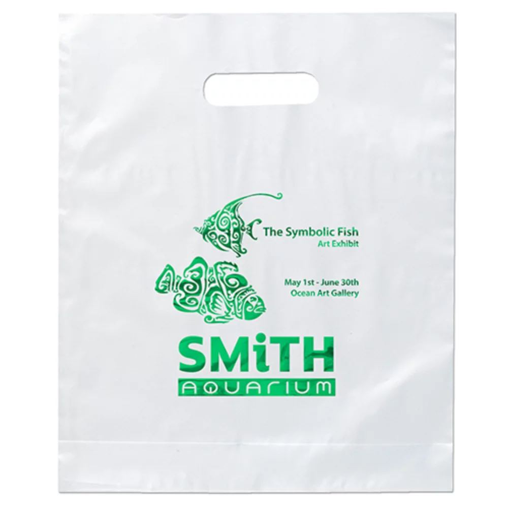 Orchid™ Frosted Brite Die Cut Handle Bag