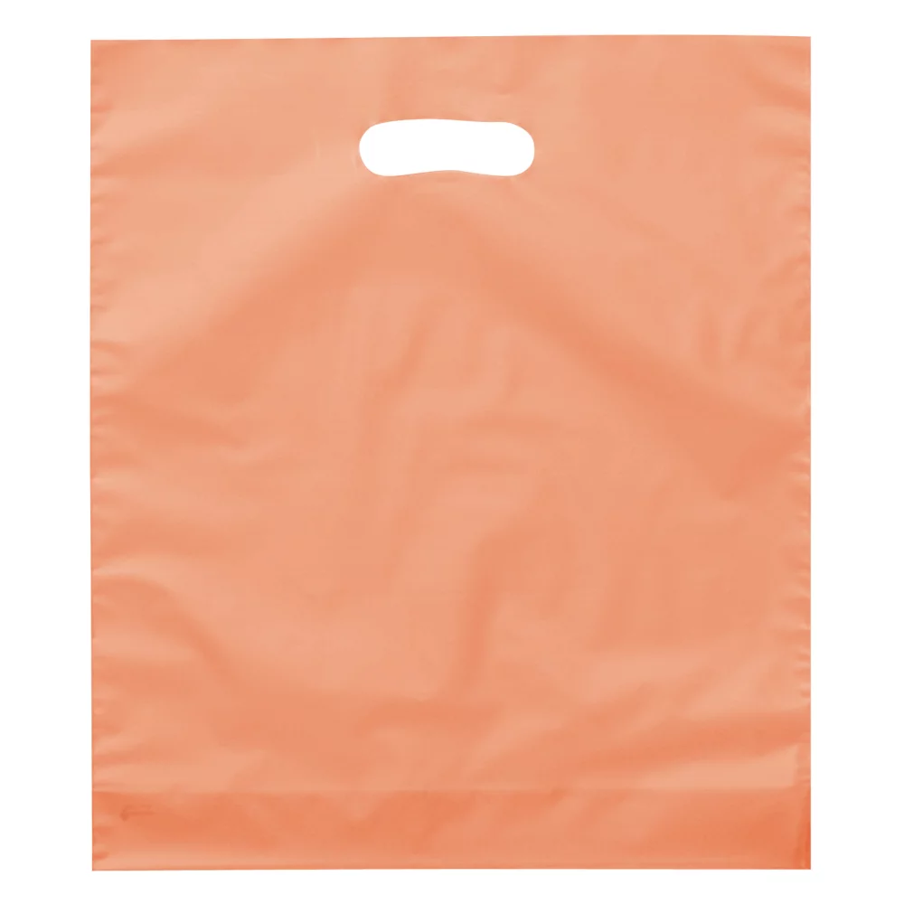 Sac à poignée découpée Rose™ Frosted Brite (Encre Flexo)