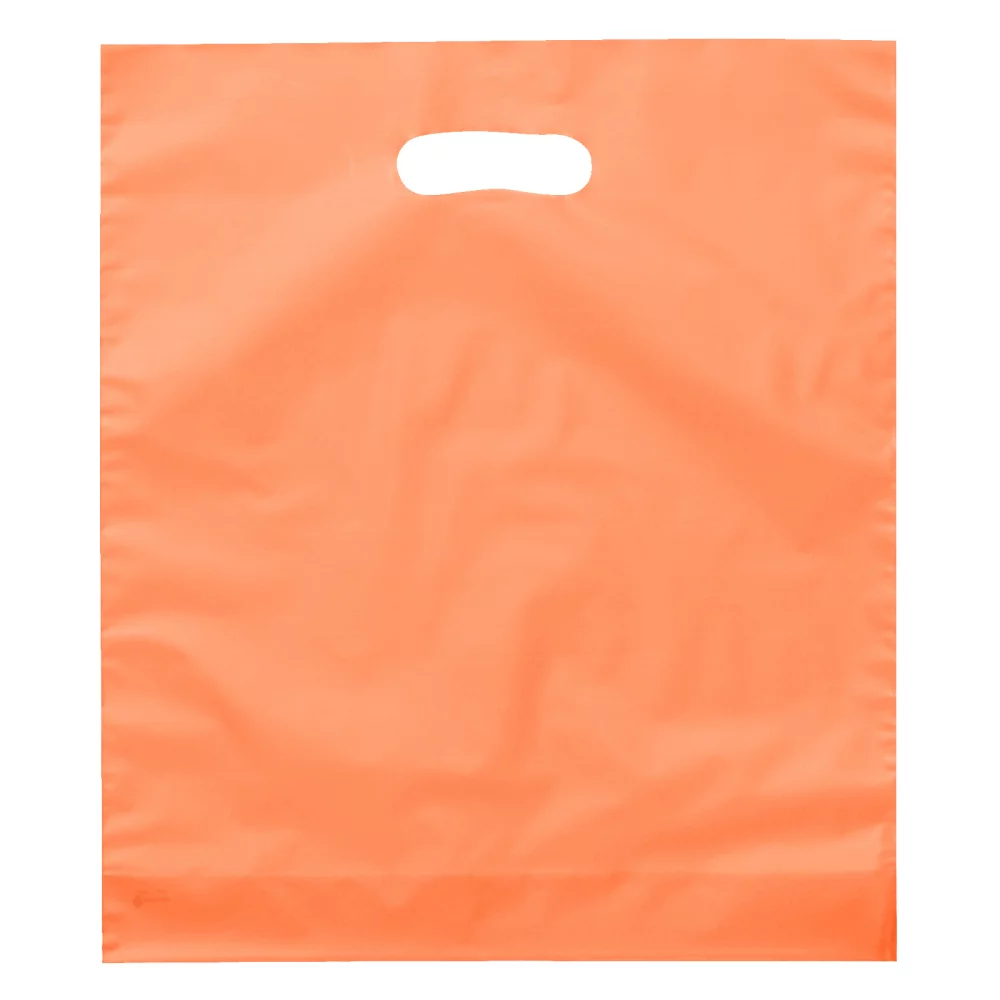 Sac à poignée découpée Rose™ Frosted Brite (Encre Flexo)