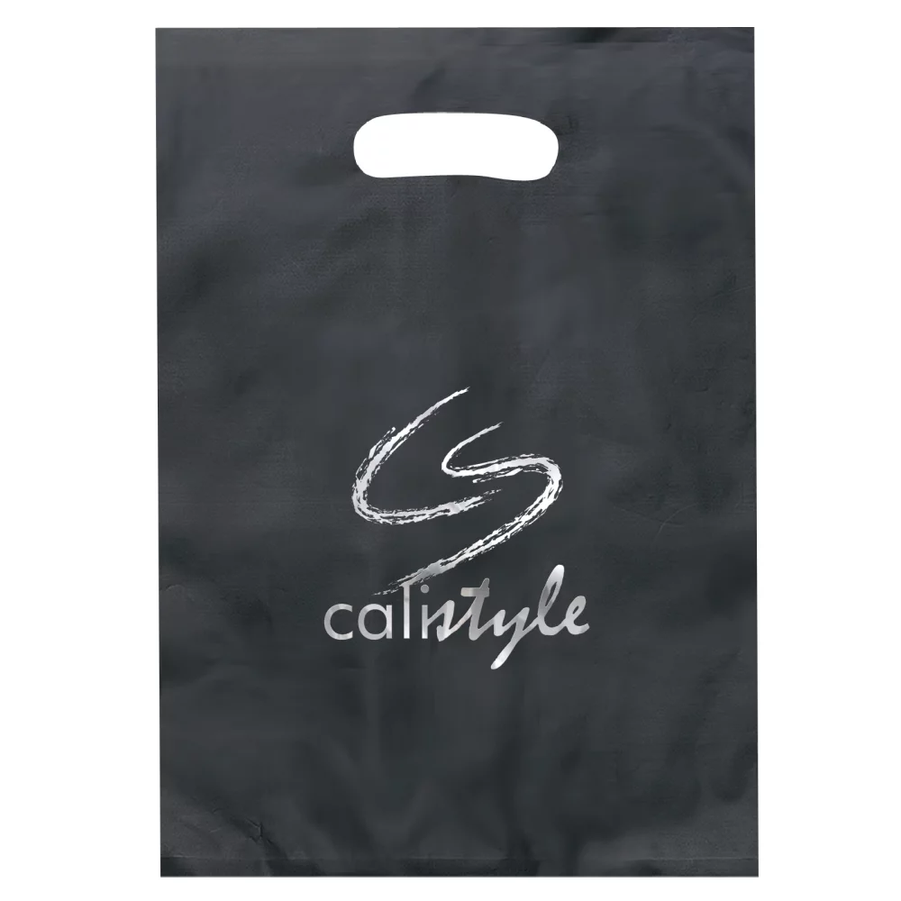 Aster™ Frosted Brite Die Cut Handle Bag (Foil)