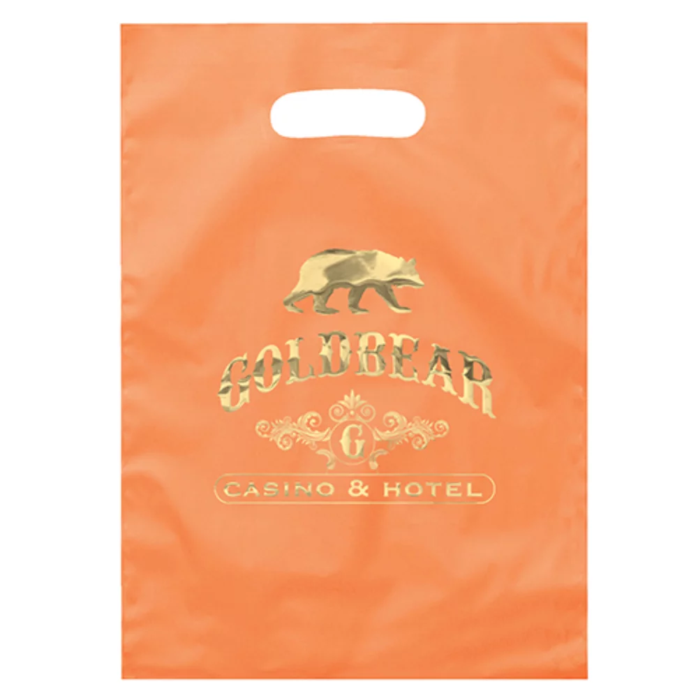 Aster™ Frosted Brite Die Cut Handle Bag (Foil)