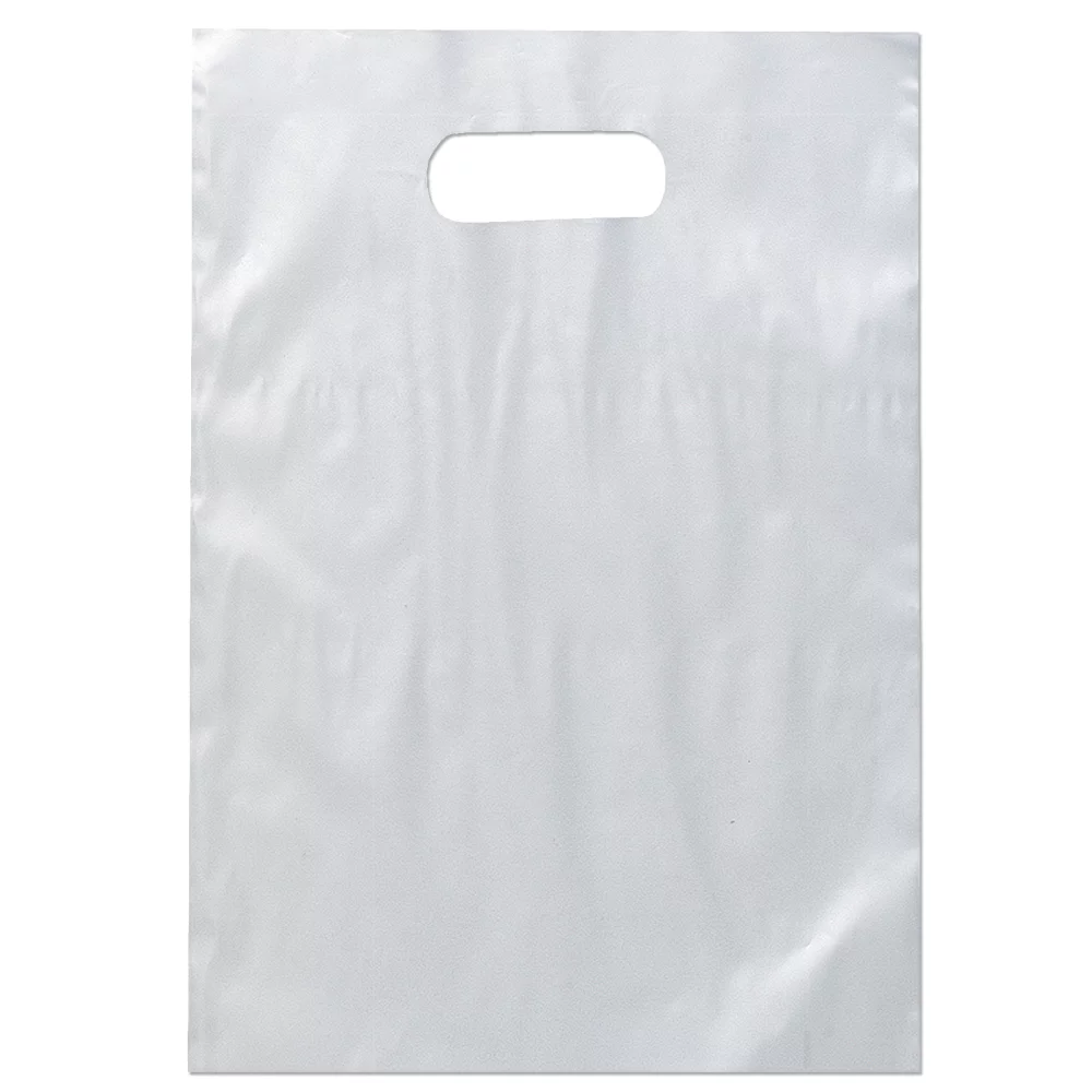 Aster™ Frosted Brite Die Cut Handle Bag (Foil)