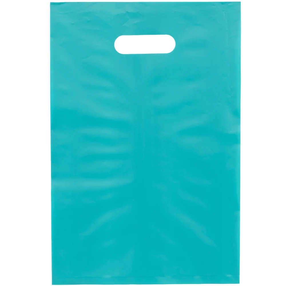 Aster™ Frosted Brite Die Cut Handle Bag (Foil)