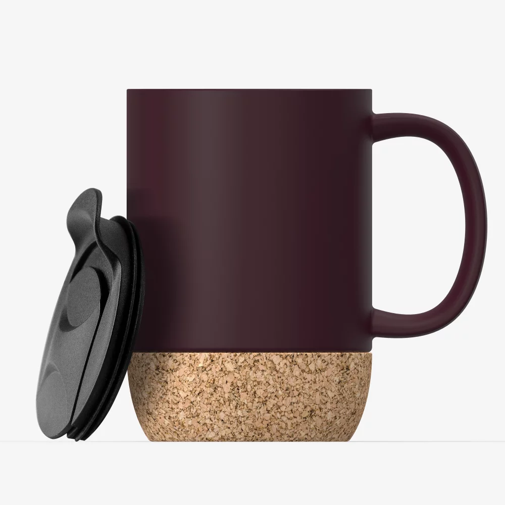 Tasse à café en céramique avec bouchon de 12 oz.