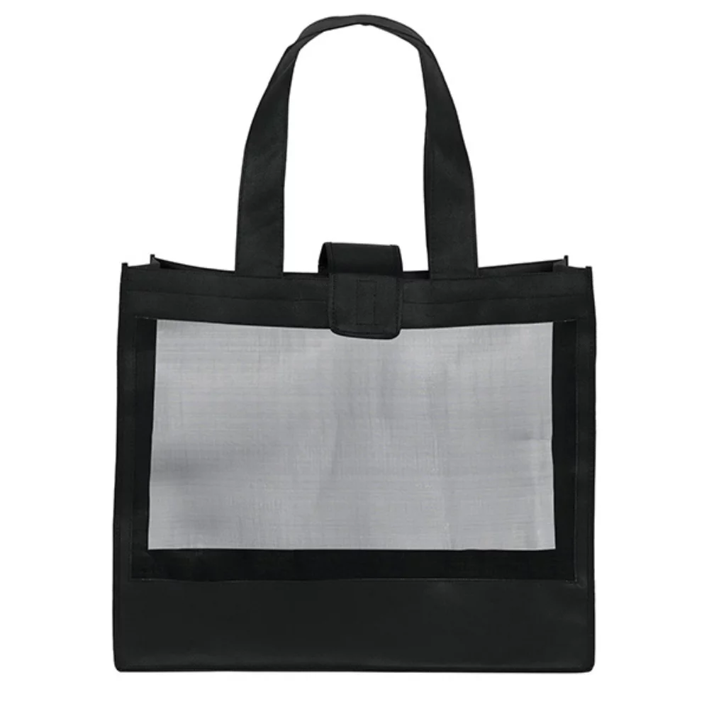 Grandé Mesh Panel Tote Bag (Screen Print)