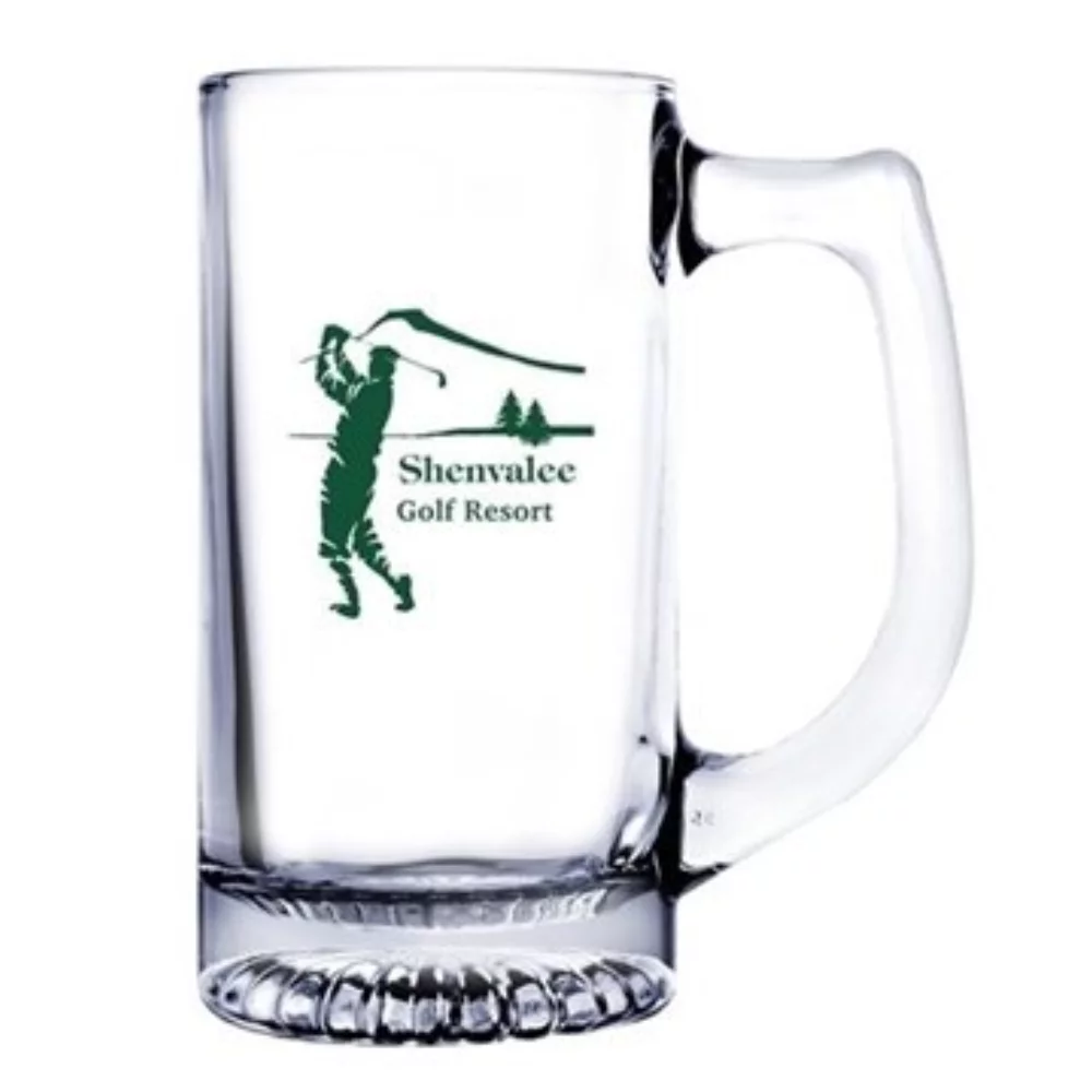 2 - 13 oz. Chopes à bière avec boîte Bellagio (Gravure)