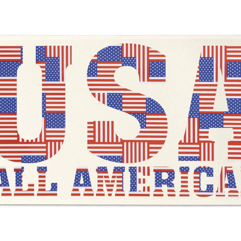 Ruban de satin de 6" avec badge (Brillance - Finition spéciale)