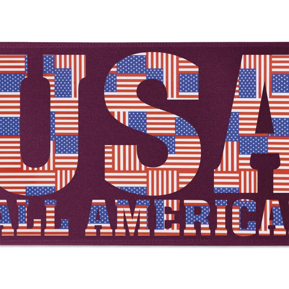 Ruban de satin de 6" avec badge (Brillance - Finition spéciale)