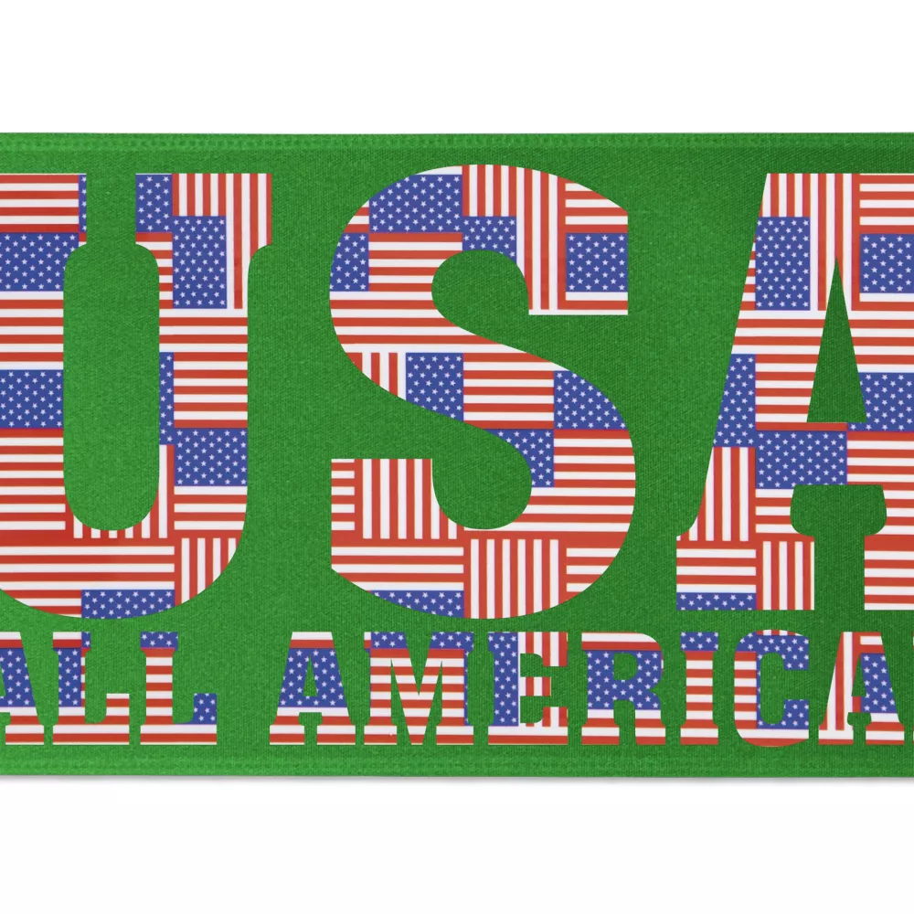 Ruban de satin de 6" avec badge (Brillance - Finition spéciale)