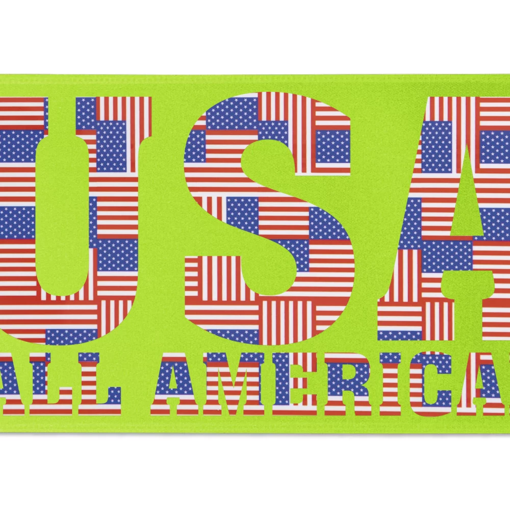 Ruban de satin de 6" avec badge (Brillance - Finition spéciale)