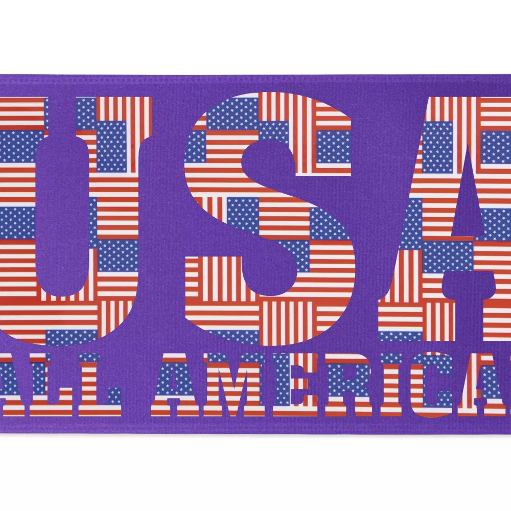 Ruban de satin de 6" avec badge (Brillance - Finition spéciale)