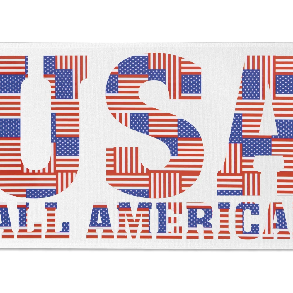 Ruban de satin de 6" avec badge (Brillance - Finition spéciale)