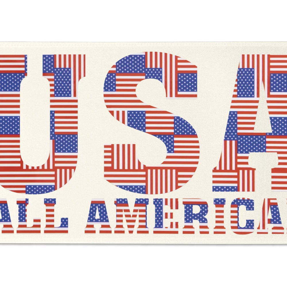 Ruban de satin de 6" avec badge (Brillance - Finition spéciale)