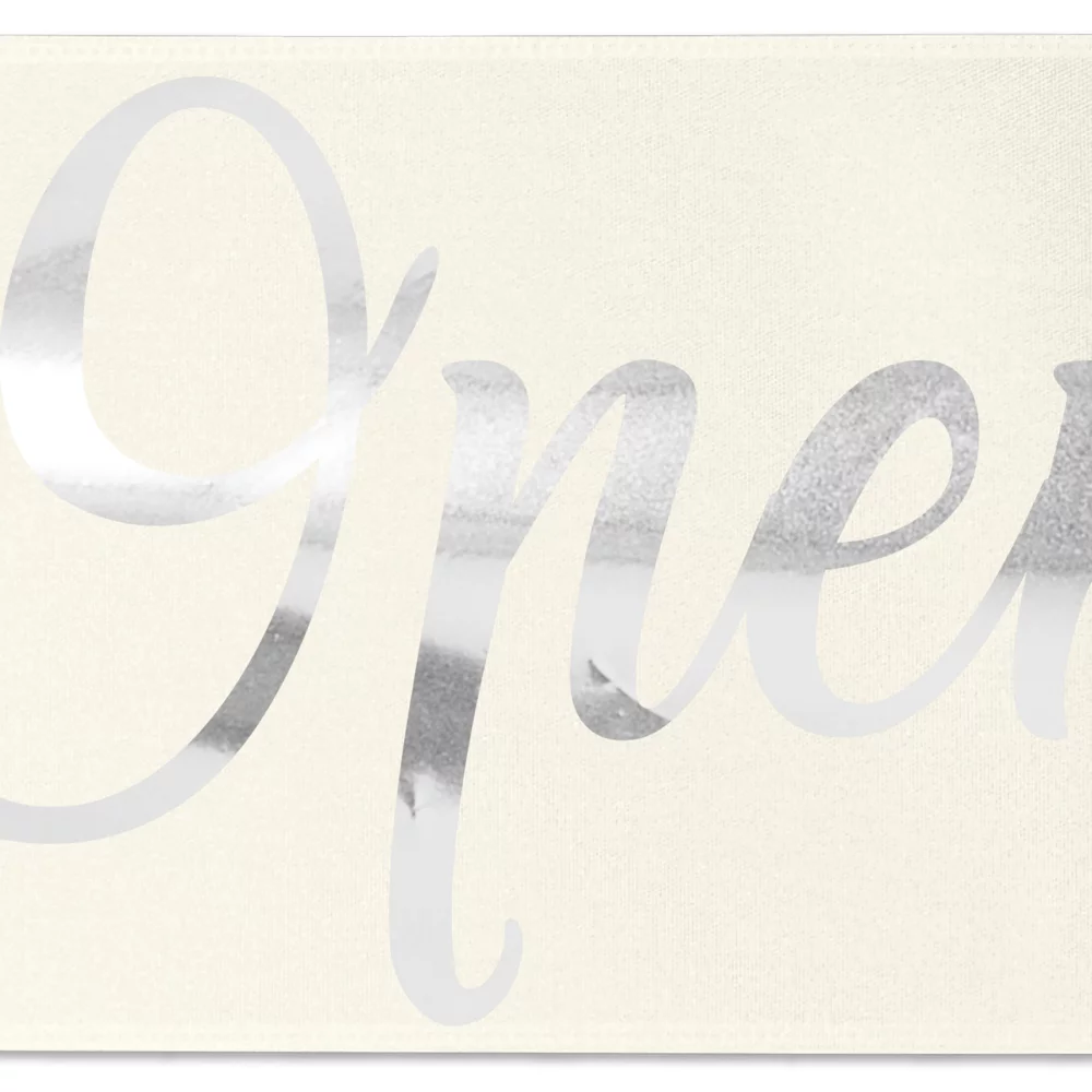 9" Badge Satin Ribbon (Brilliance- Special Finish)