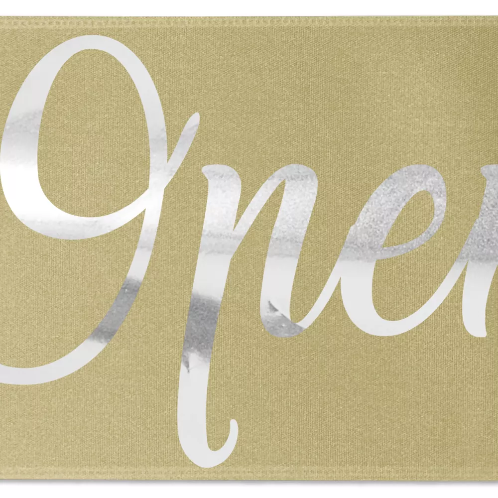 9" Badge Satin Ribbon (Brilliance- Special Finish)