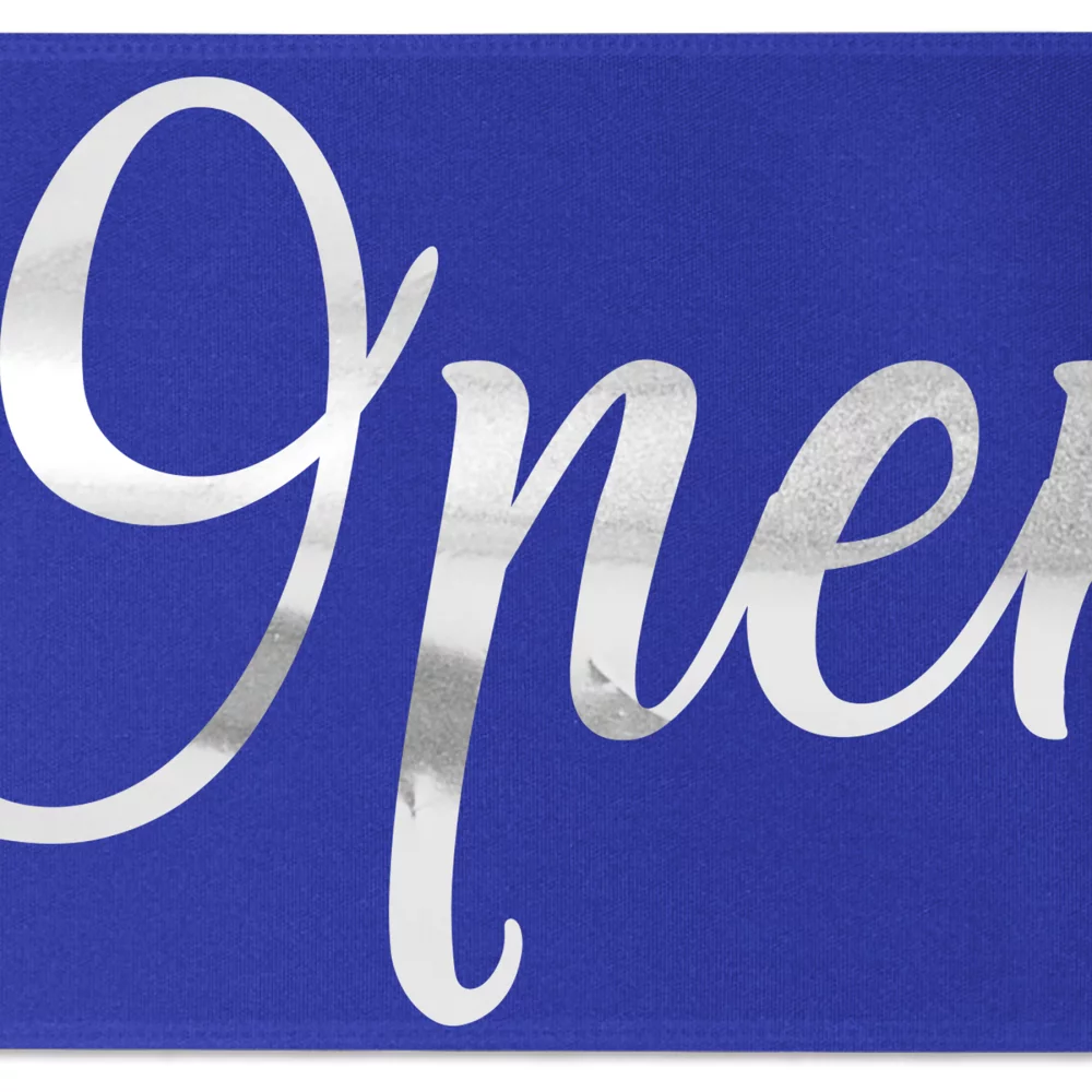 9" Badge Satin Ribbon (Brilliance- Special Finish)