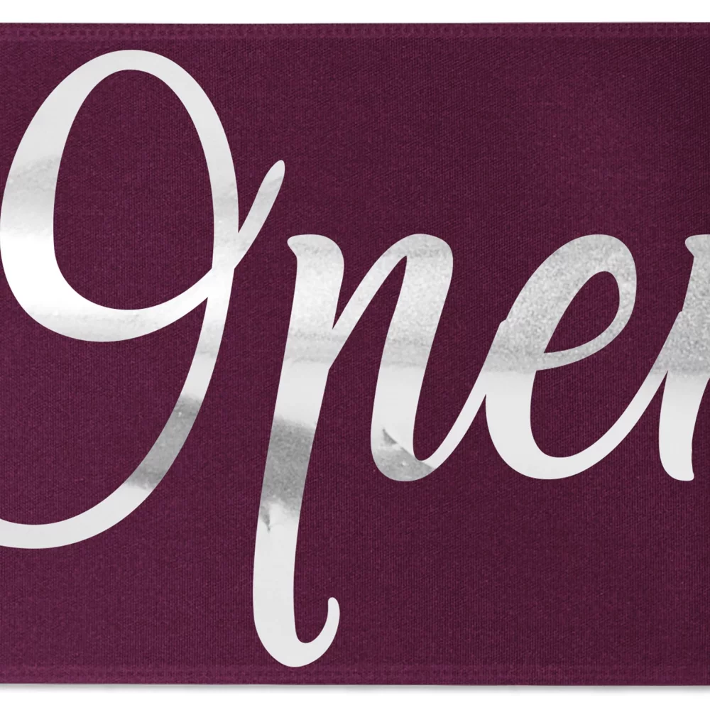 Ruban de satin 9" (Brillance - Finition spéciale)