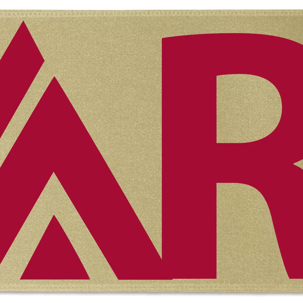 Ruban de satin de 12" avec badge (Brillance - Finition mate)