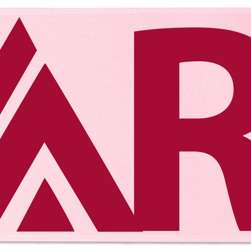 Ruban de satin de 12" avec badge (Brillance - Finition mate)