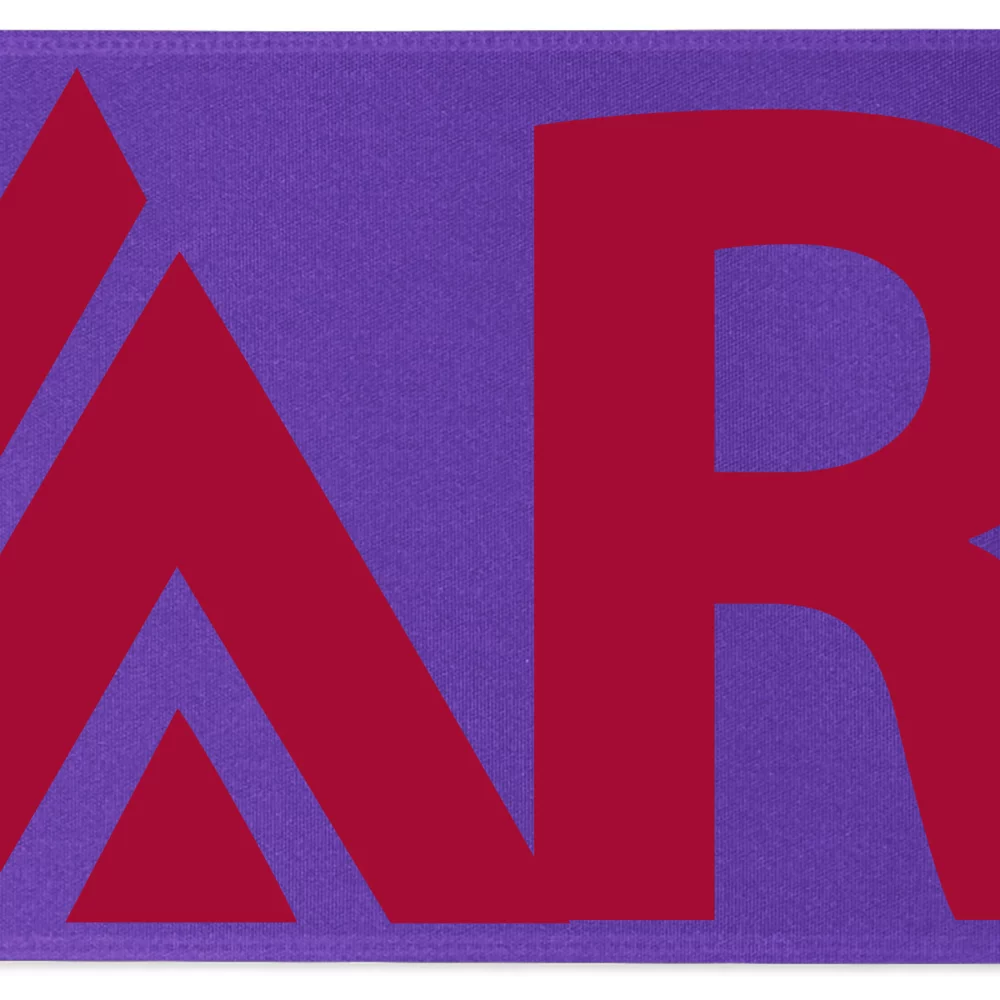 Ruban de satin de 12" avec badge (Brillance - Finition mate)