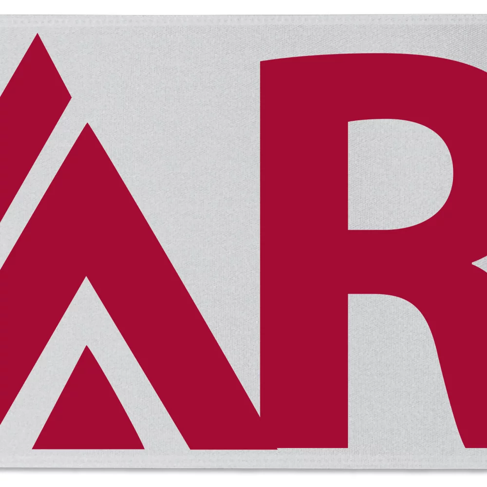 Ruban de satin de 12" avec badge (Brillance - Finition mate)