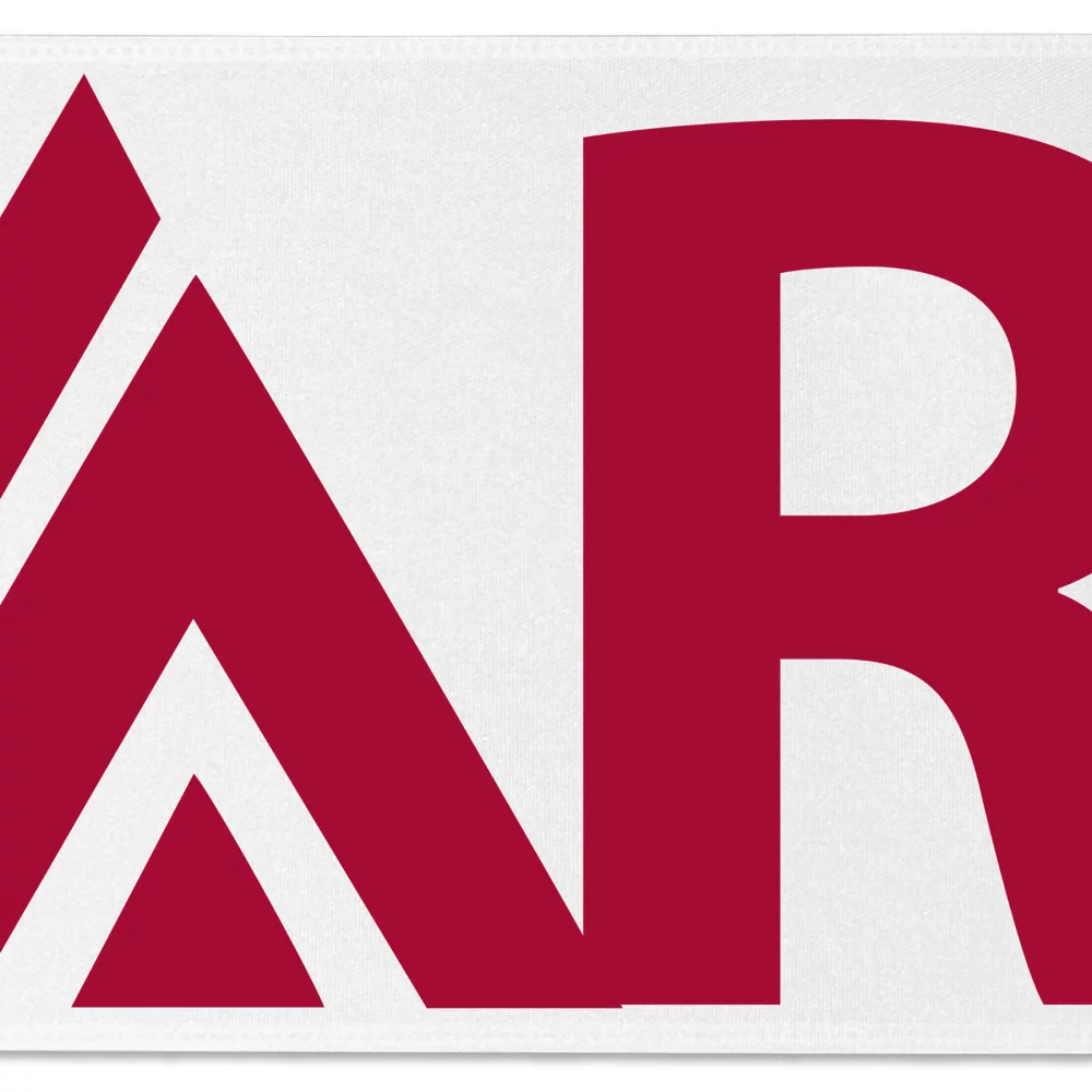 Ruban de satin de 12" avec badge (Brillance - Finition mate)