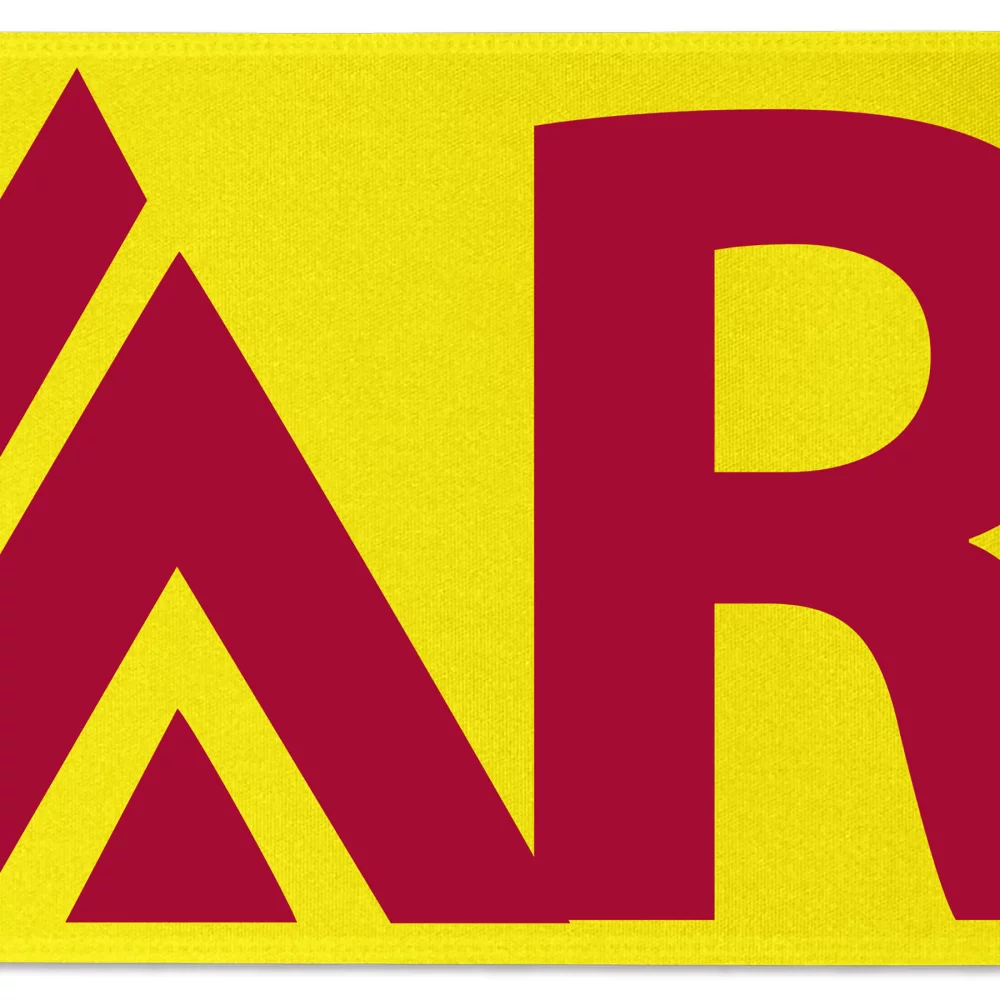 Ruban de satin de 12" avec badge (Brillance - Finition mate)