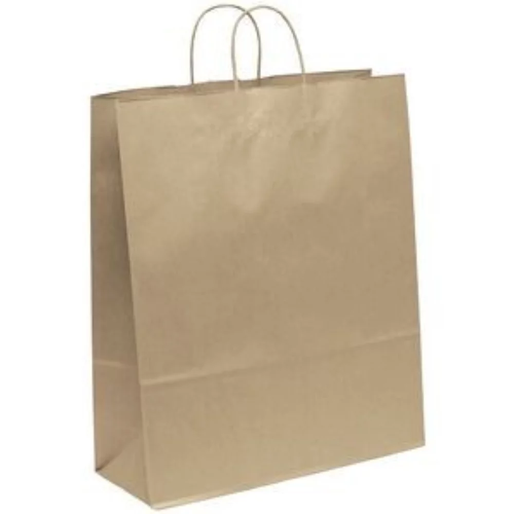 Sac fourre-tout en papier kraft brun Stephanie (chromatique)
