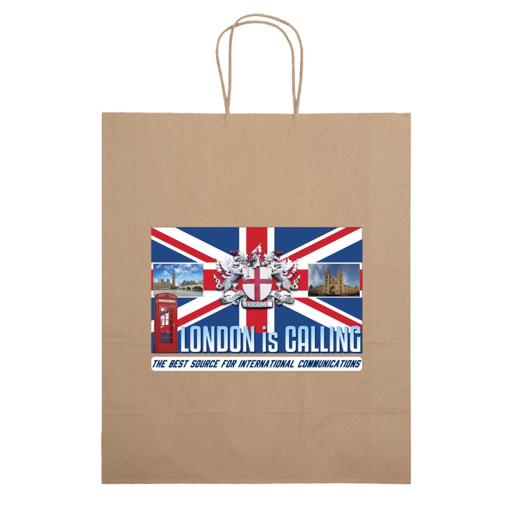 Sac de magasinage Eco Kraft-Brown (Color Vista)