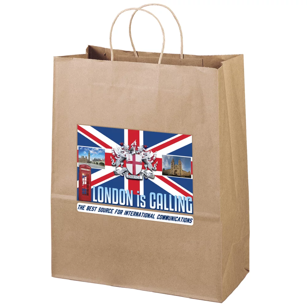 Sac de magasinage Eco Kraft-Brown (Color Vista)