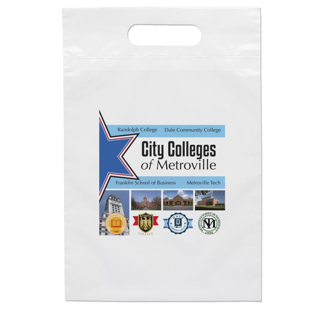 Sac à poignée découpée (9½"x14)