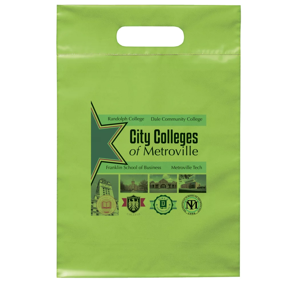 Sac à poignée découpée (9½"x14)