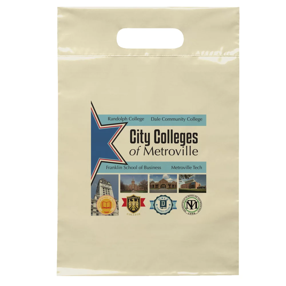 Sac à poignée découpée (9½"x14)