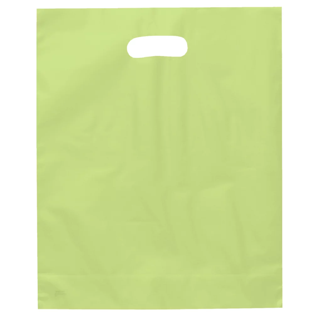 Orchid™ Frosted Brite Die Cut Handle Bag (Dynamic Color)