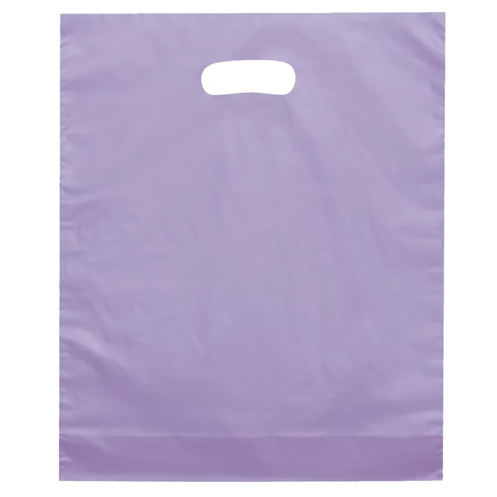 Orchid™ Frosted Brite Die Cut Handle Bag (Dynamic Color)