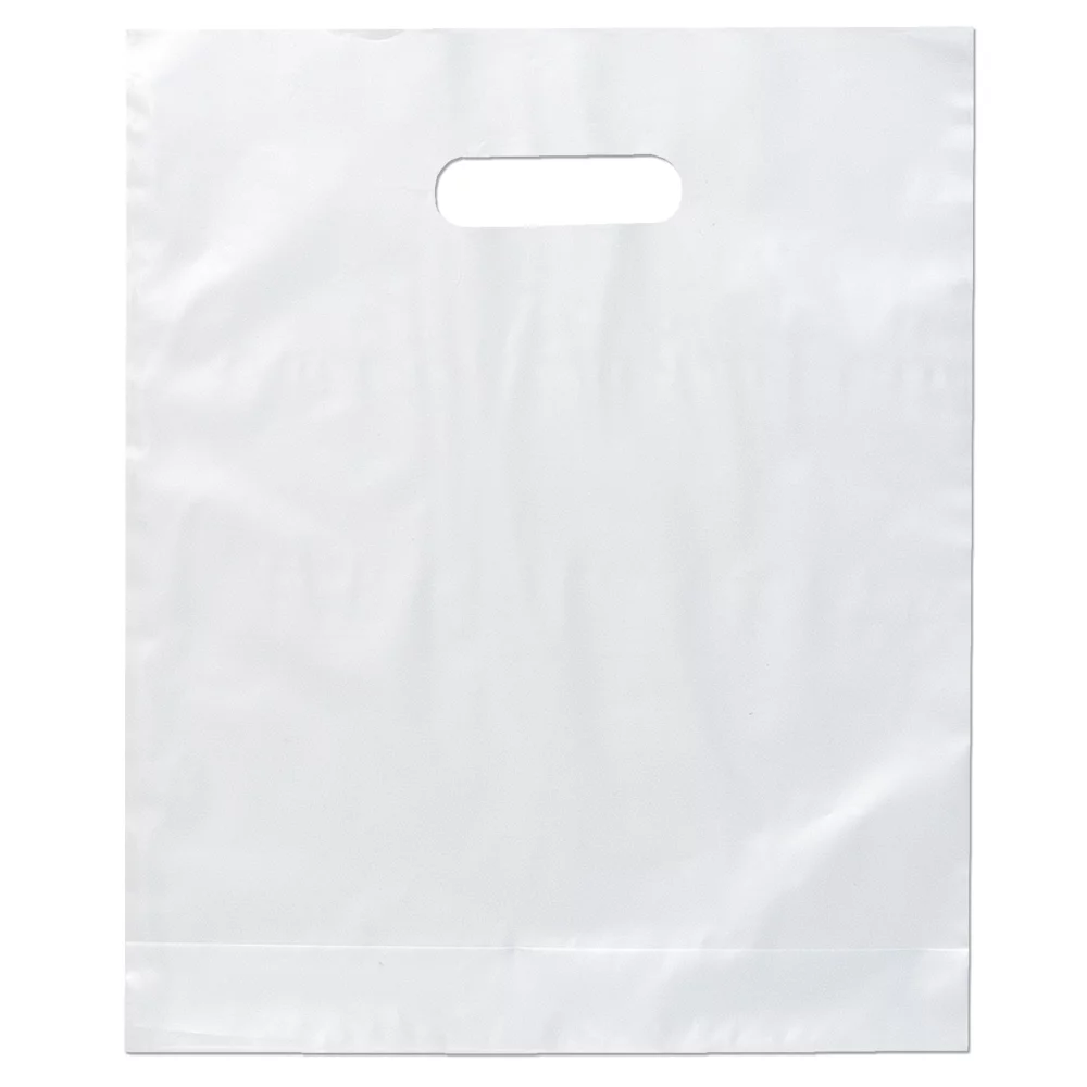 Orchid™ Frosted Brite Die Cut Handle Bag (Dynamic Color)