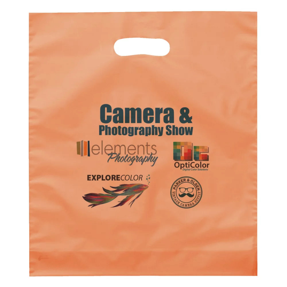 Rose™ Frosted Brite Die Cut Handle Bag (Dynamic Color)