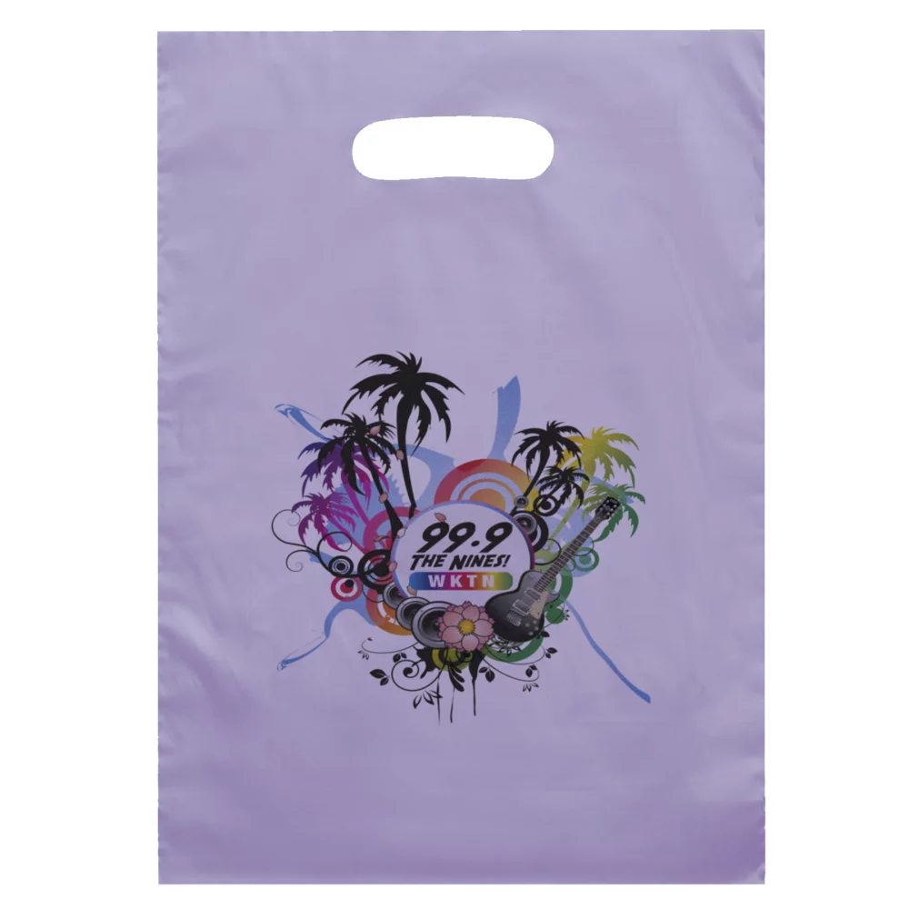 Aster™ Frosted Brite Die Cut Handle Bag (Dynamic Color)