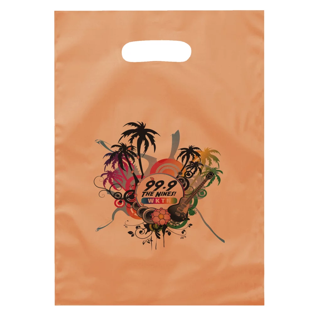 Aster™ Frosted Brite Die Cut Handle Bag (Dynamic Color)