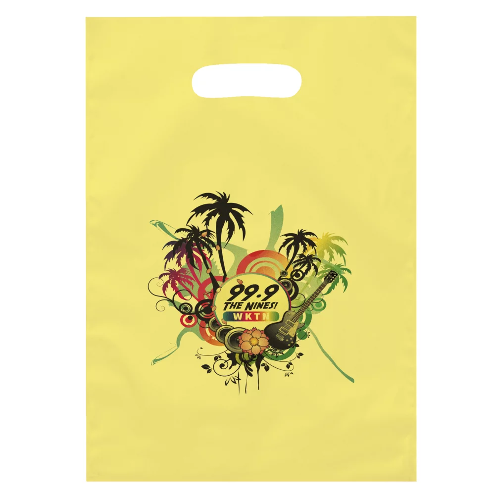 Aster™ Frosted Brite Die Cut Handle Bag (Dynamic Color)