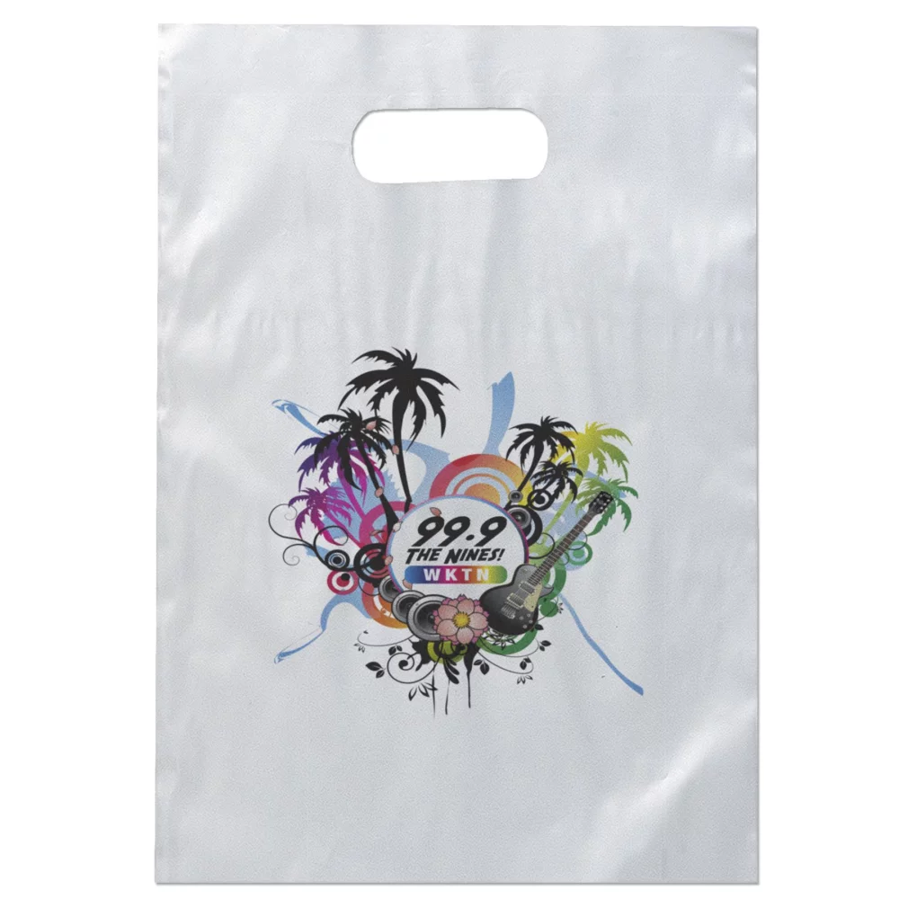 Aster™ Frosted Brite Die Cut Handle Bag (Dynamic Color)