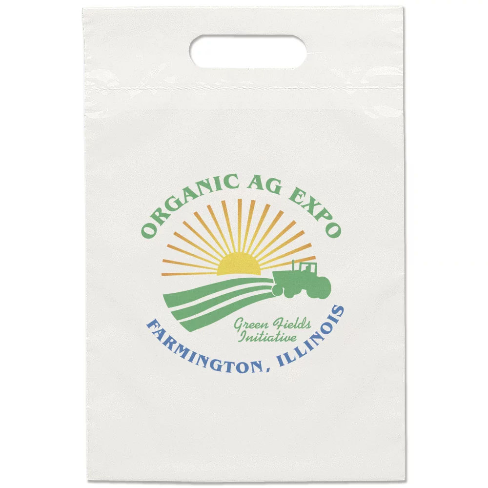 Sac à poignée découpée Eco 9½"x14" (couleur dynamique)