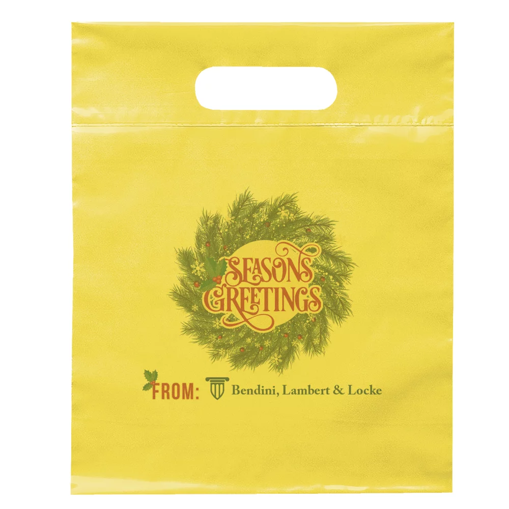 Die Cut Handle Bag 9"x 12 (Dynamic Color)